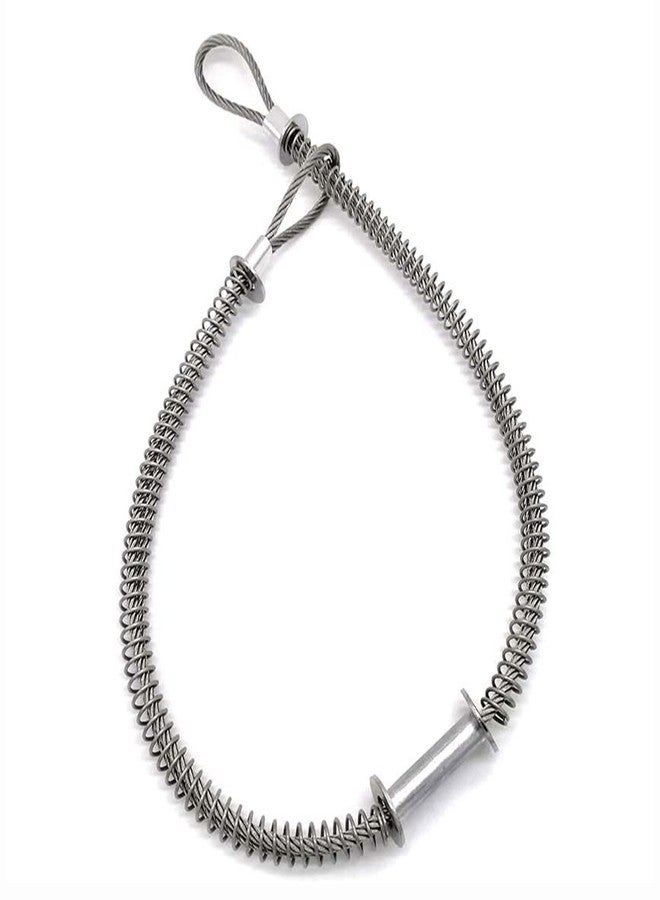 Mefape 15PCS Galvanized Steel Whip Stop Hose, 1/8" x 20", 200 PSI, Silver, 0.5" - 1.25" Hose Diameter - Image 2